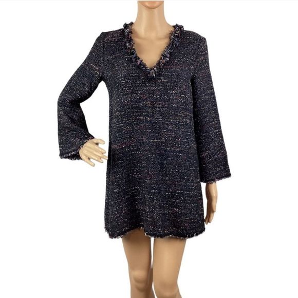 Zara Dresses & Skirts - Zara Woman Mini Tweed Dress Size XS